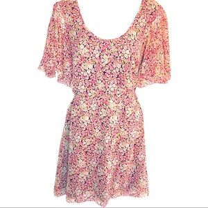 Eliot x Madewell 100% Silk Floral Swing Mini Dress